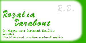 rozalia darabont business card